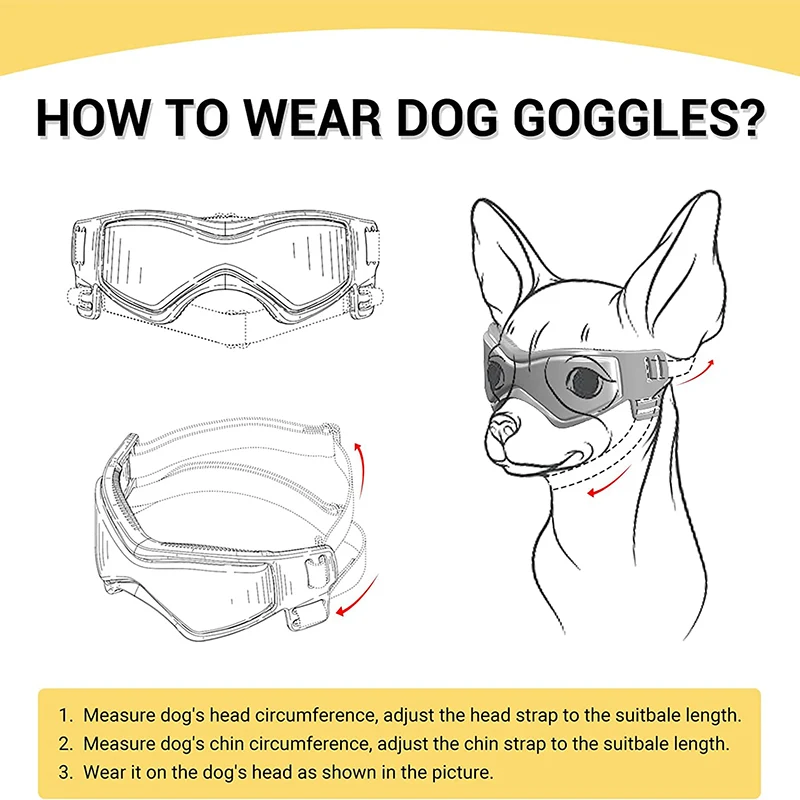 Title 5, Outdoor Dog Sunglasses UV Protection Windproof ...