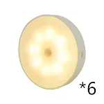 6pcs Warm light