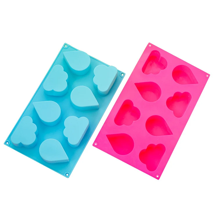 Handmade Soap Mold, Chocolate Mold, Six-hole Clouds. Create adorable soaps and chocolates with this versatile cloud-shap — photo 4