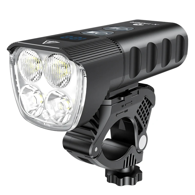 USB rechargeable outdoor waterproof light with power display, perfect for mountain night riding. Stay safe and visible o — photo 11