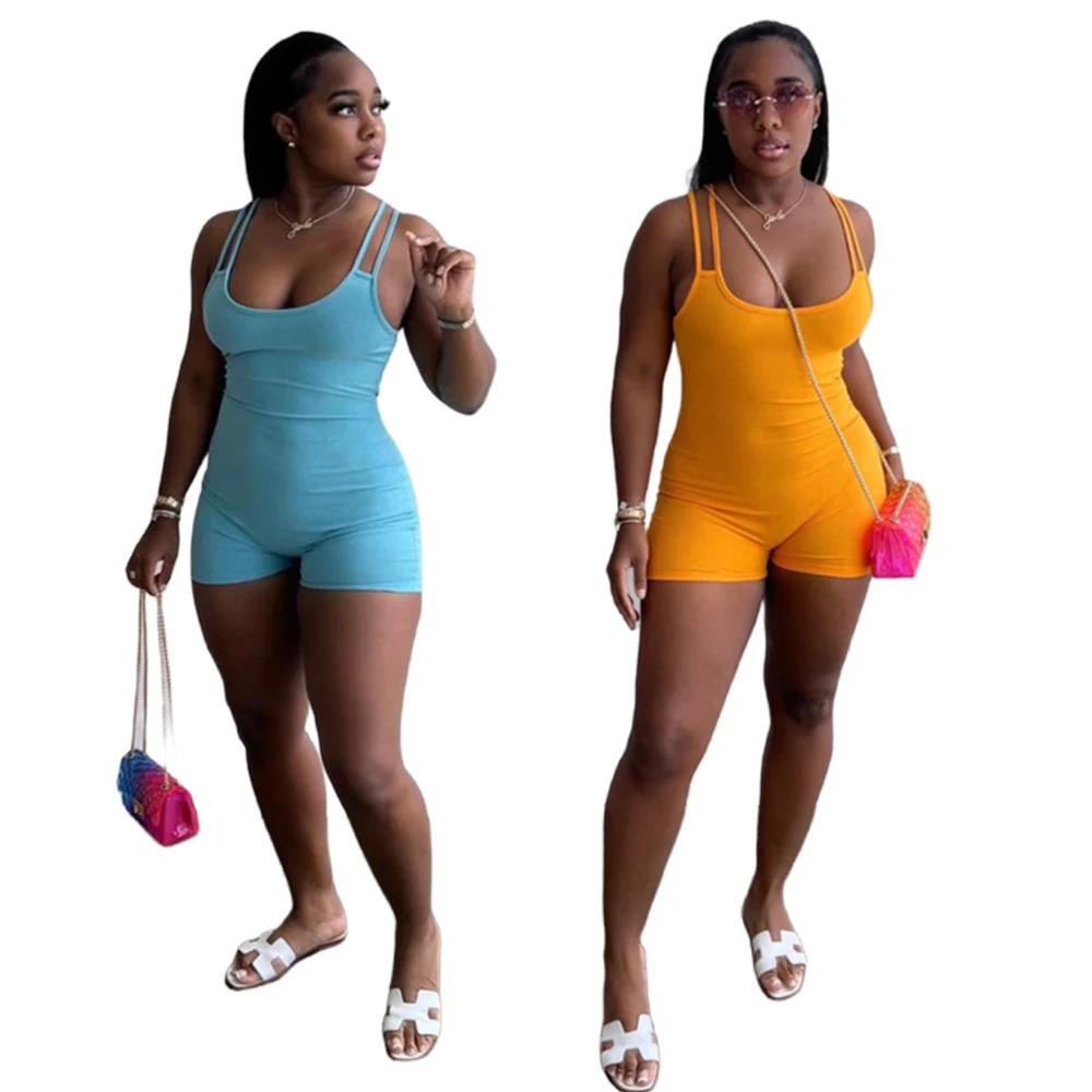 Title 3, Sexy Jumpsuit met dubbele schouderbanden en ver...