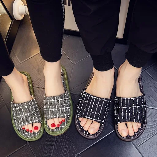Title 4, Mens and Womens Non-slip Home Floor Cotton Sl...
