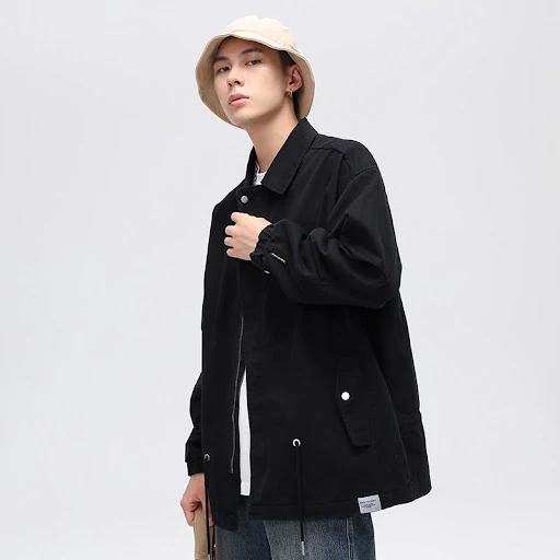 Title 2, Mens Denim Jacket Personalized Print Trench Co...