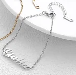 Pingente de Letra Personalizado Banhado a Ouro 18K com Seu Nome, Joia Exclusiva, Design Sofisticado, Presente Memorável e Elegante — foto 1