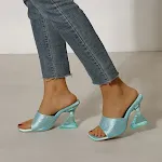 Damen Internet-Trend Kristall Transparente Strass High Heel Hausschuhe. Schimmernde Eleganz für besondere Anlässe. Genieße den Glanz! — foto 12