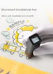 Babador infantil em TPU resistente à água e sujeira, para refeições e brincadeiras. Mantém a roupa limpa e protegida, ideal para crianças. — foto 5