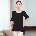 Women's Summer Plus Size Loose Top Chiffon Shirt, a comfortable and breezy option for warm weather, offering a relaxed f — photo 4