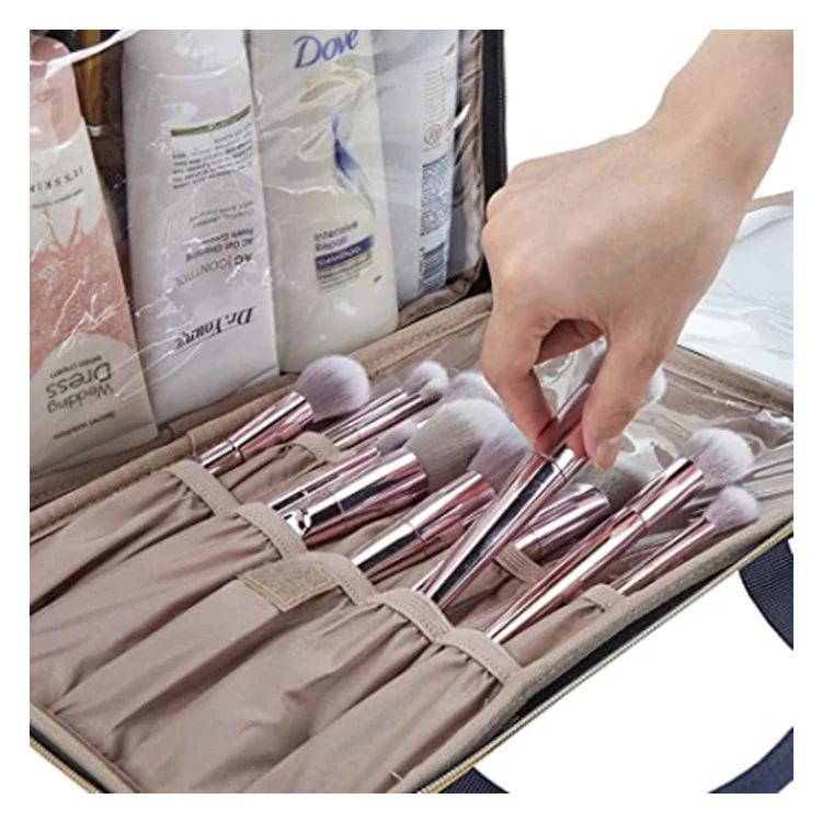Title 2, Portable waterproof wash bag handbag with dry a...