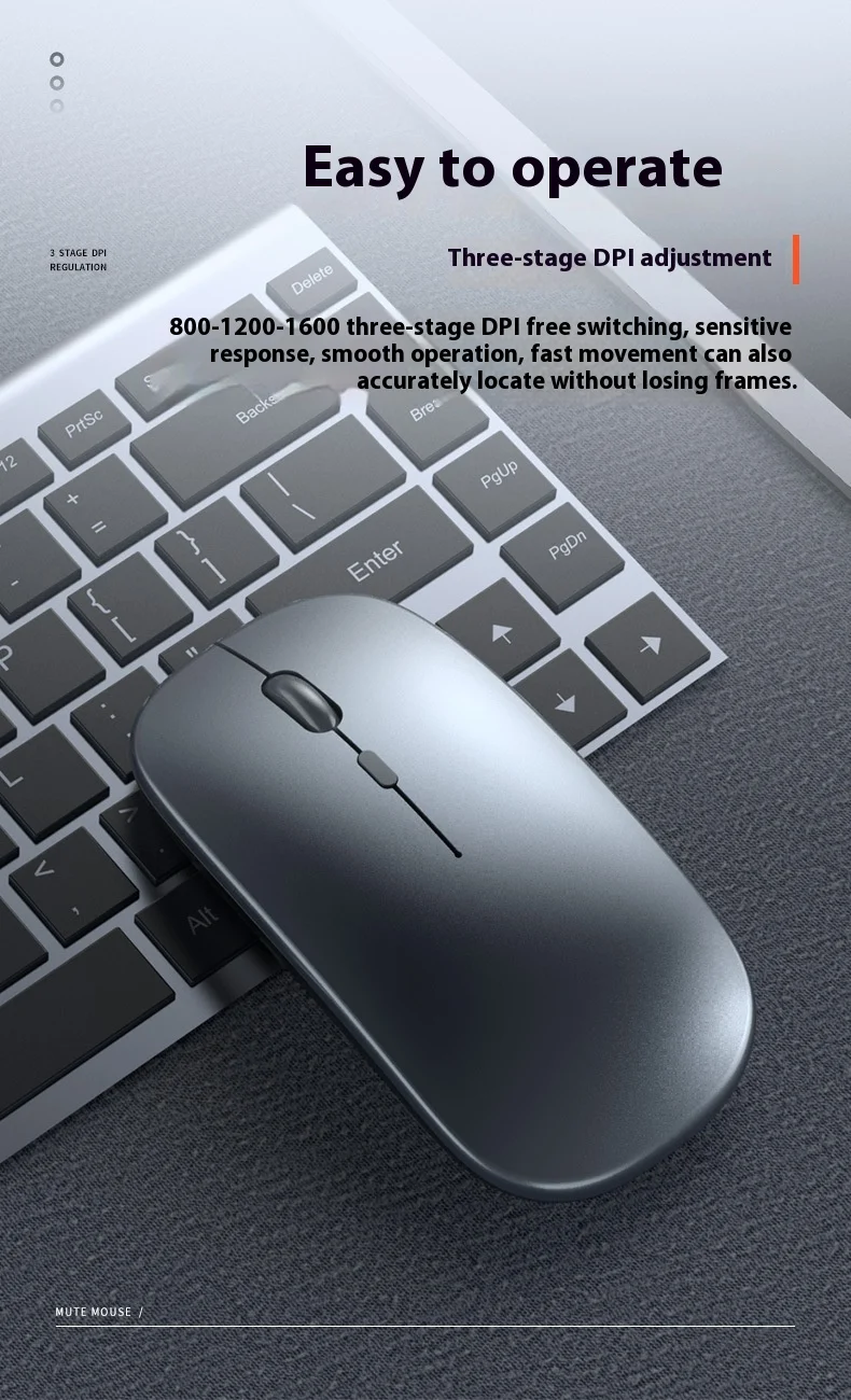 Title 6, Bluetooth Dual-mode Wireless Mouse Charging Mut...