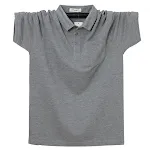 Oversized Lapel Pocket Short-sleeve Polo T-shirt. Relaxed fit, ultimate comfort and style. Perfect for casual wear and a — photo 6