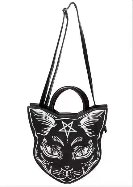 Bolsa feminina punk com personalidade moderna, para um visual estiloso e autêntico. Ideal para quem busca expressar sua individualidade. — foto 1
