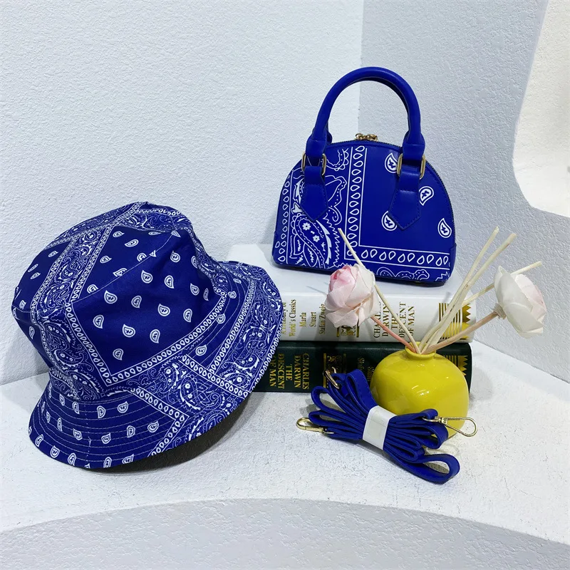 Conjunto Bolsa Concha e Chapéu de Pescador Flor de Caju — foto 2