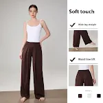 Women's Loose Wide-leg Straight Yoga Pants High Waist. Comfortable, Stylish Trousers for Yoga, Lounging, and Everyday We — photo 4