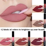 Charm Color batom labial matte aveludado, gloss labial líquido matte de longa duração, com autorização, para lábios perfeitos. — foto 12