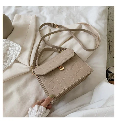 Title 1, Stone Pattern Fashion One-shoulder Diagonal Sma...