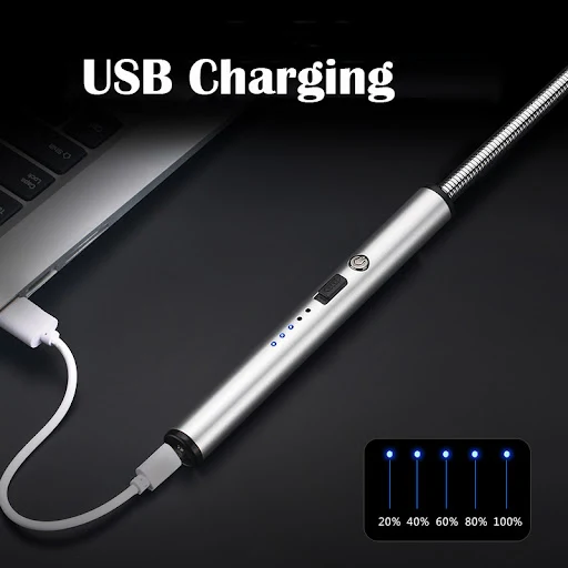 Title 5, Safety BBQ LED USB Electric Rechargeable Long C...