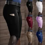 Ladies' Equestrian Pants Stretch Hip-lifting Casual Pants. Comfortable and stylish riding pants with a flattering fit fo — photo 14