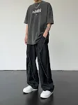 High Street Retro Loose Straight Wide-leg Trousers, Versatile Casual Design, Draggle-tail Style, Comfortable and Stylish — photo 2