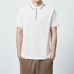 Combed cotton mercerized beaded polo shirt with contrasting stripes, offers a comfortable and stylish choice for everyda — photo 3