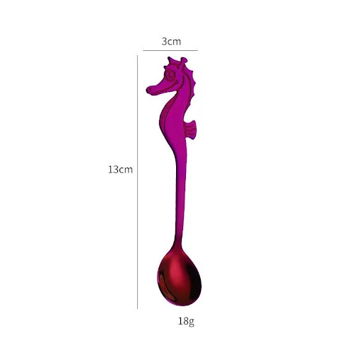 Title 7, Creative Stainless Steel Seahorse Coffee Spoon ...
