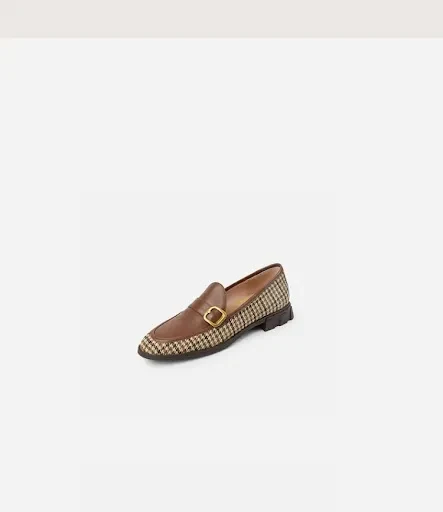Title 3, Damskie buty codzienne ze skóry z kontrastem ko...