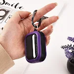 Capa protetora de fone de ouvido três em um com padrão de couro, à prova de quedas, protege seus fones com elegância e segurança. — foto 23