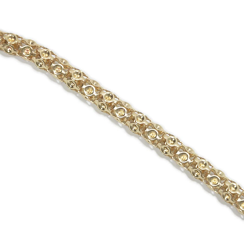 Title 5, Corrente de cintura fina com strass de metal fe...