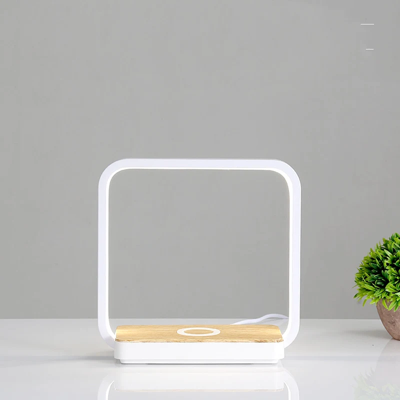 Bedside Lamp Mobile Phone Wireless Charging Desk Lamp. Illuminate your room and conveniently charge your phone at the sa — photo 2