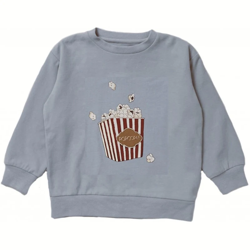 Moletom infantil fofo estampado de algodão Camiseta macia para bebê Roupa de cima ideal para conforto e estilo no dia a dia. Perfeita para brincar. — foto 3
