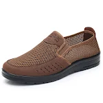 Sommer-Netzschuhe für Herren, traditionelle Old Beijing Stoffschuhe. Atmungsaktiv, bequem und ideal für heiße Tage. Leichte und modische Herrenschuhe. — foto 3