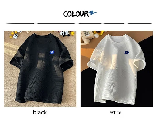 Title 8, Heavy Short-sleeved T-shirt Men Trendy Brands D...