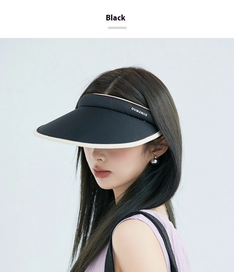 Title 6, Color Matching Ice Silk Headband Topless Hat Su...