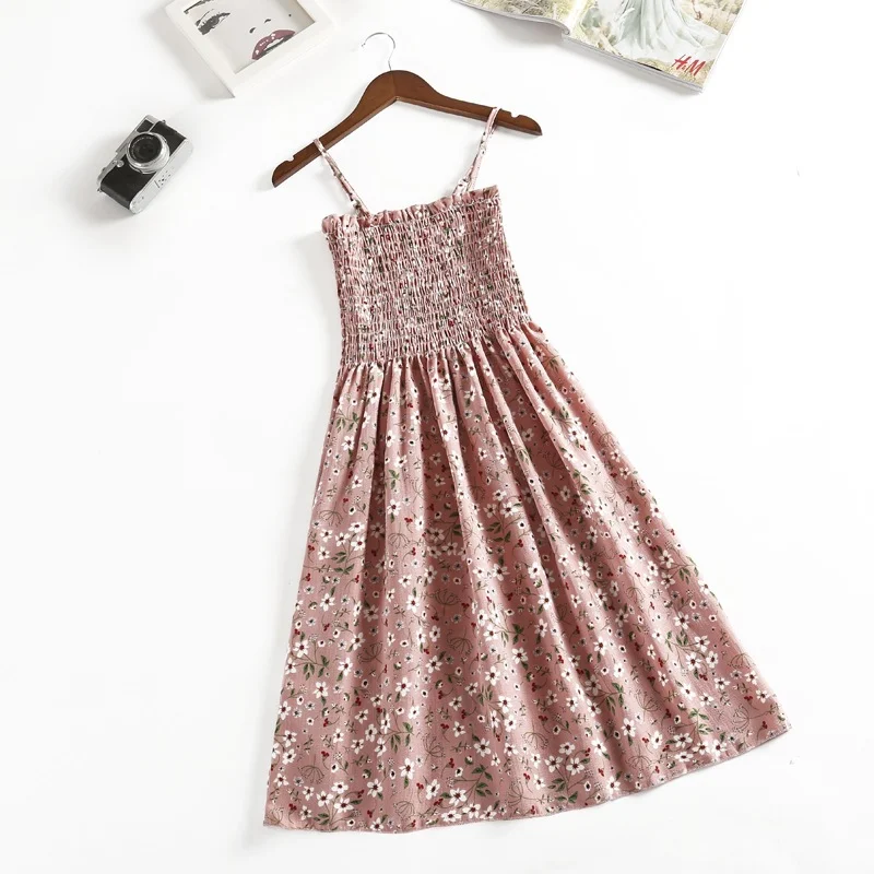 Vestido de tirantes floral holgado para mujer estilo Lady, adelgazante y fresco, perfecto para un look elegante y veraniego. — foto 22