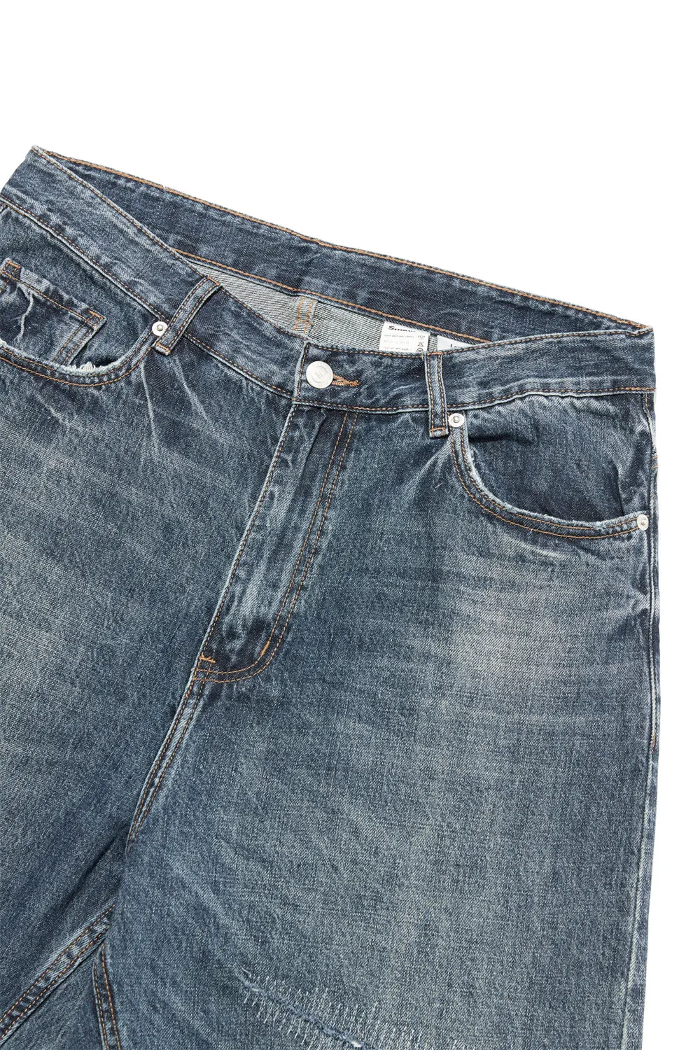 Men's Casual Loose Wash Ripped Jeans for Comfortable Everyday Wear, Featuring a Stylish Vintage, Worn, and Distressed Lo — photo 9