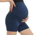 Calças Mini Yoga Fitness Esportivas Gestantes Conforto e liberdade para yoga, fitness e gravidez. Ajuste perfeito e suporte. — foto 1