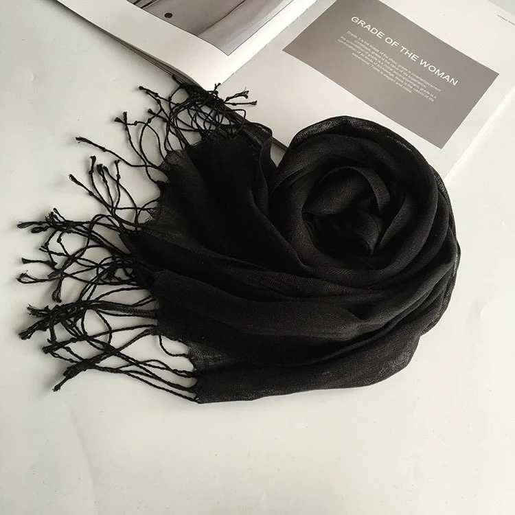 Title 19, Lenço de linho fino em cores doces para viagens...