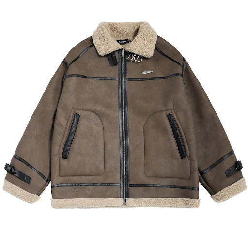 Title 11, Luxurious Fleece Lined Lamb Fur Coat Stay Warm ...