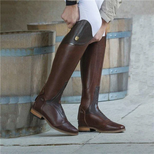 Colorblock Metal Back Zip High-top Rider Boots – combineer stijl en comfort met deze opvallende rijlaarzen. — foto 3