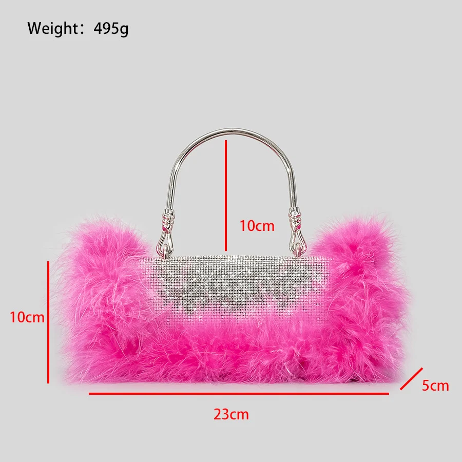 Title 12, Ostrich Hair Rhinocaster Bag Female Mink Hair I...