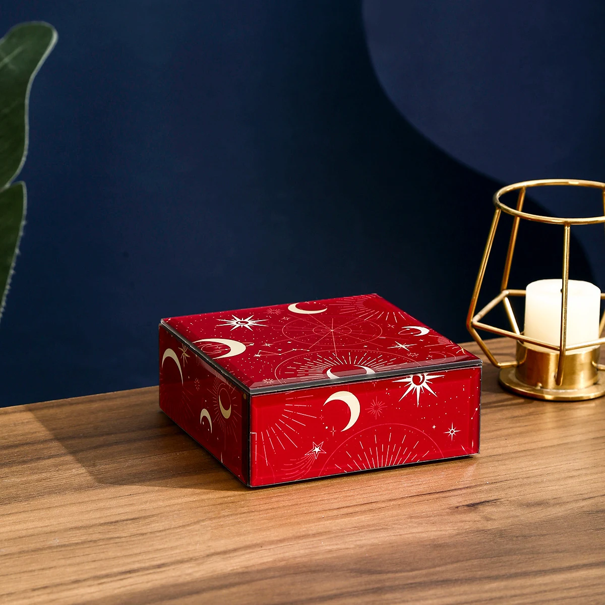 Caja de joyería y almacenamiento de adornos Serie Sol Luna Estrella Mantén tus joyas y adornos seguros y organizados con estilo. — foto 6