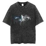 Camiseta Curta de Algodão com Desenho Graffiti Scribble Line para um Visual Criativo e Gráfico, Perfeita para Expressão. — foto 10