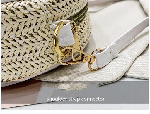 Title 3, Straw Woven Bag for Women Red Sand Beach Small ...