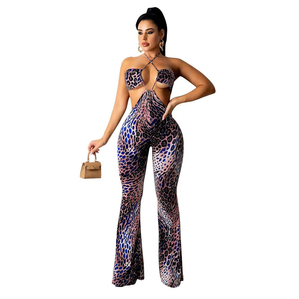 Women's Jumpsuit Trousers Bell-bottom Pants Comfortable & Stylish Perfect for Any Occasion Flattering Fit Modern Design — photo 3