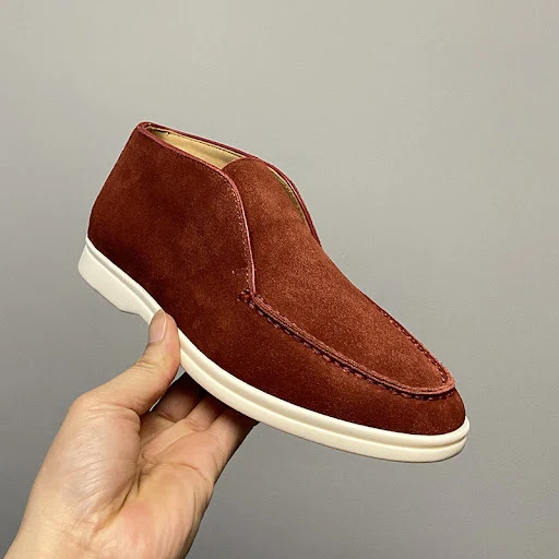 Title 14, Womens Retro Flat Ankle-Length Loafers. Comfor...