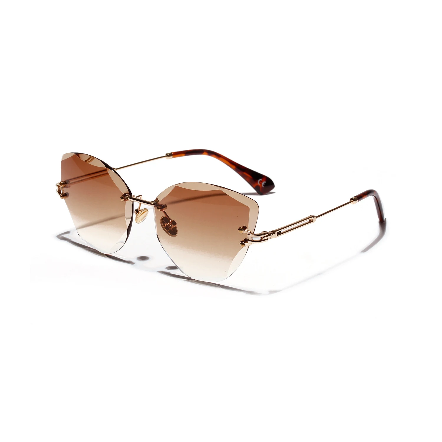 Title 12, Cat Eye Retro Sunglasses Women Diamond Cut Glasses