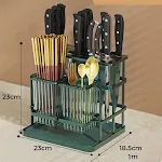 Green knife holder chopsticks