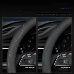 Four Seasons Universal Leather Car Steering Wheel Cover, non-slip and comfortable. Provides superior grip and protects y — photo 5