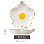 Simple SUNFLOWER Ceramic Poached Egg Household Creative Tableware. Enjoy perfectly poached eggs with this stylish and ea — photo 7