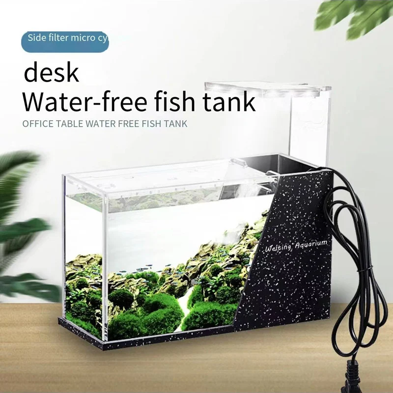 Title 2, Weiting desktop fish tank without water change ...