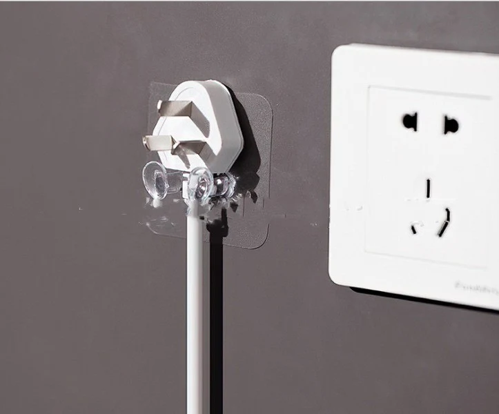 Gancho adesivo multiuso, suporte para barbeador e celular. Organize seus itens, economize espaço e tenha tudo ao alcance das mãos. — foto 4